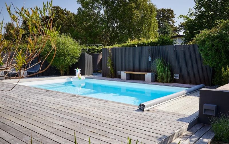 Anlaggning byggnation av pool Borsokna Eskilstuna