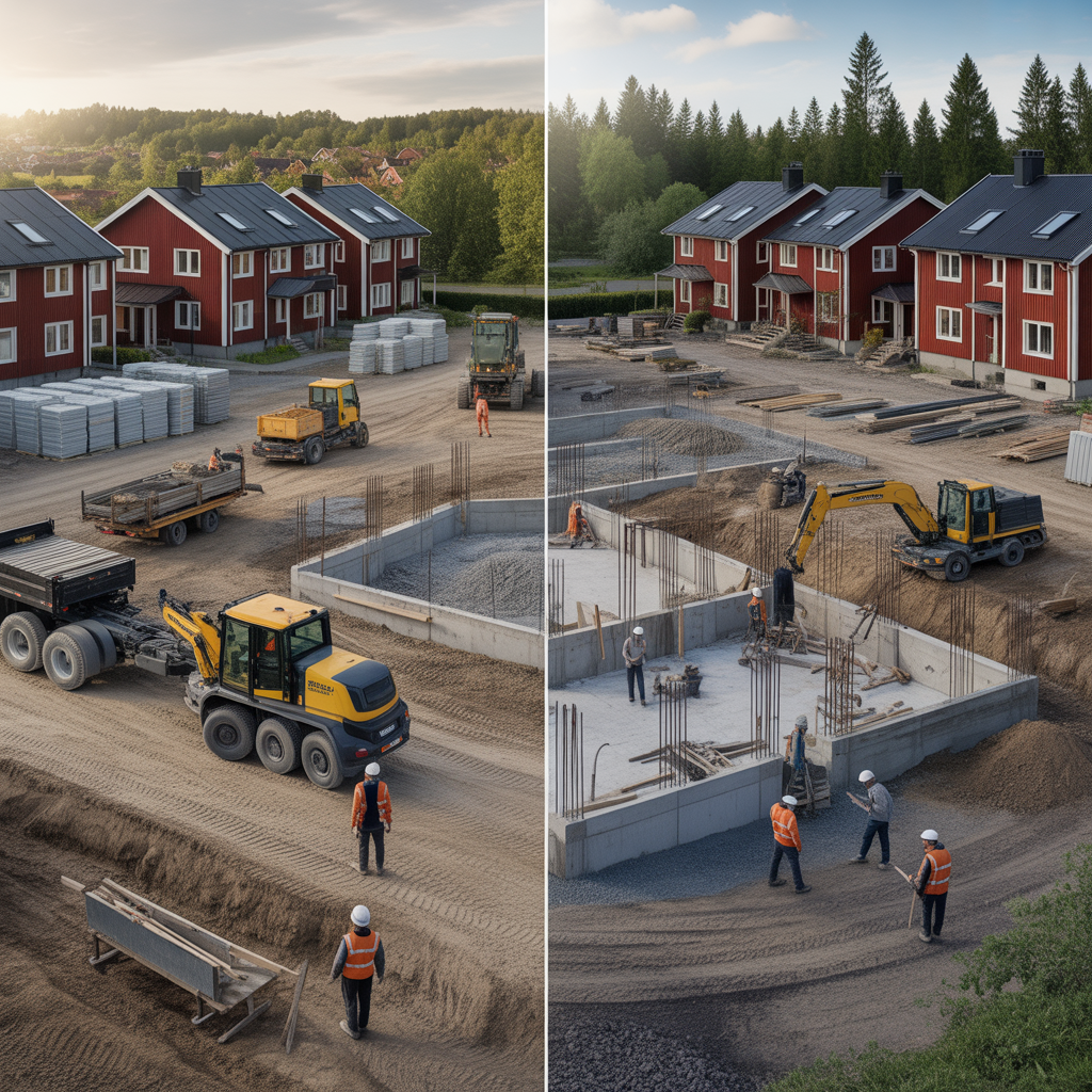 5.Skillnaden mellan totalentreprenad och delad entreprenad inom markarbete