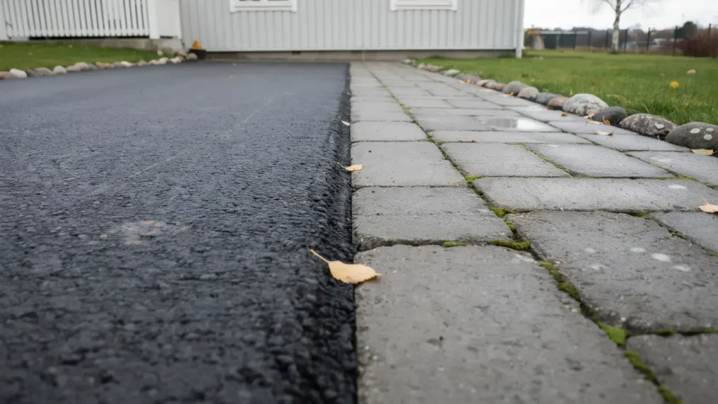 asfaltera uppfarten eller l gga marksten s v ljer du r tt l sning f r villatomten